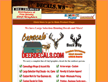 Tablet Screenshot of deerdecals.com